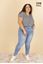 Picture of PLUS SIZE RIPPED PULL UP STRETCH JEANS ULTRA COMFORT.